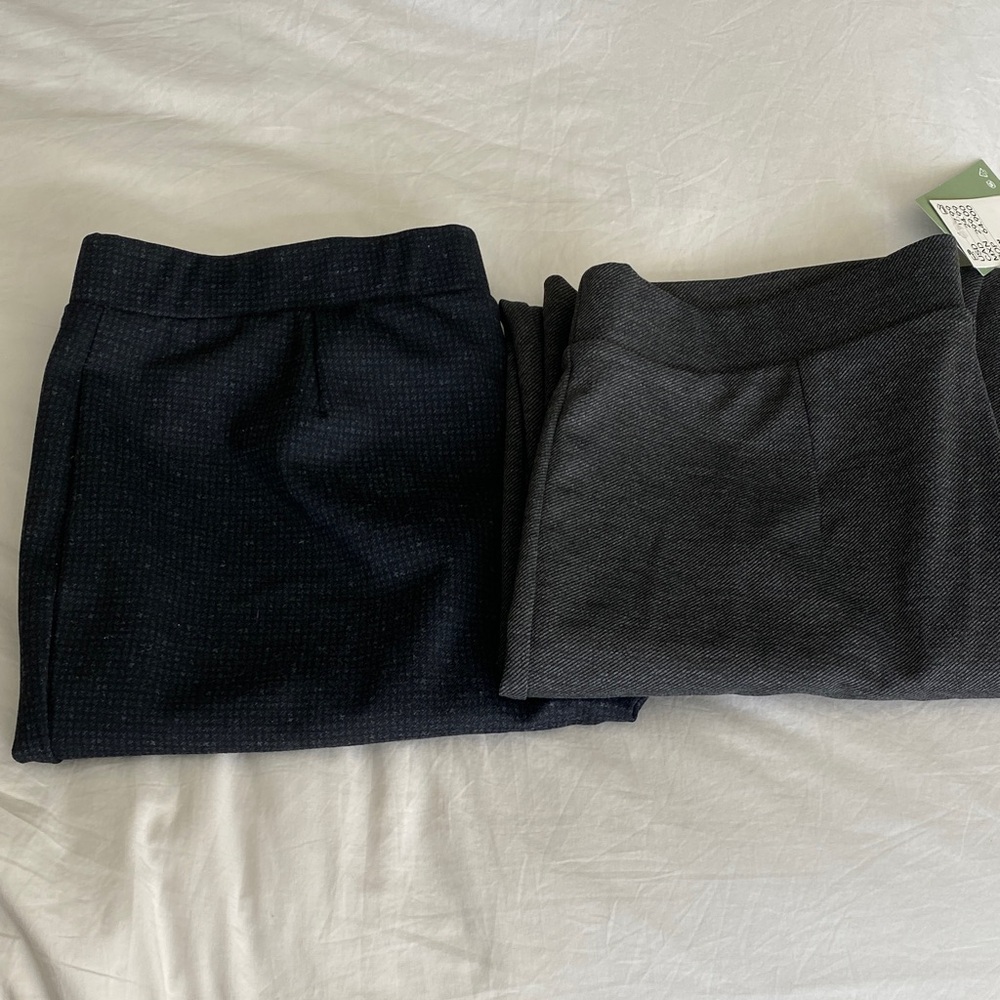 H&M Charcoal Gray and Reitmans Blue Grey Pull On pants